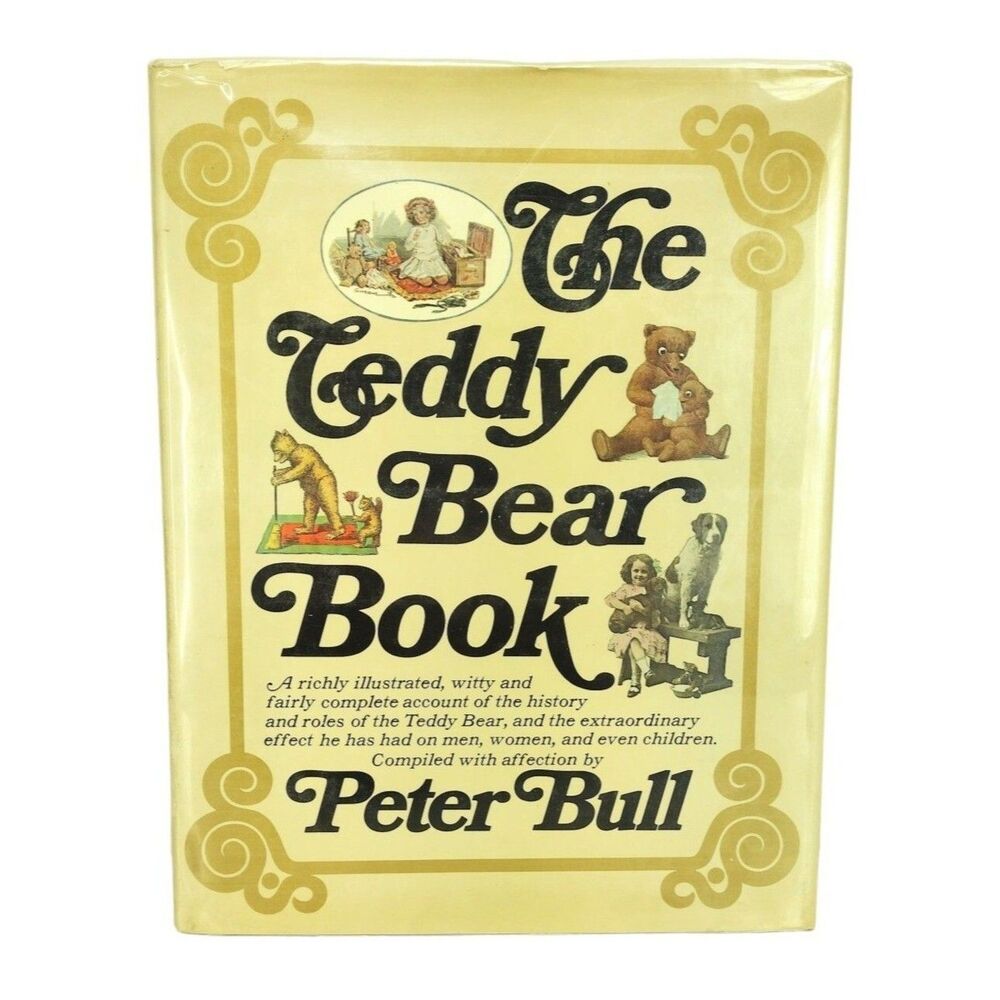 Vintage 80s Peter Bull "The Teddy Bear Book" Collecting & History Hardcover